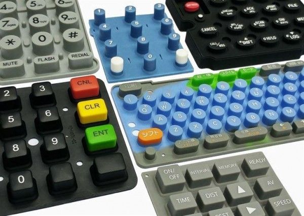 Custom 50-70 Shore A Silicone Rubber keypads ABS PP PC Plastic Rubber ...