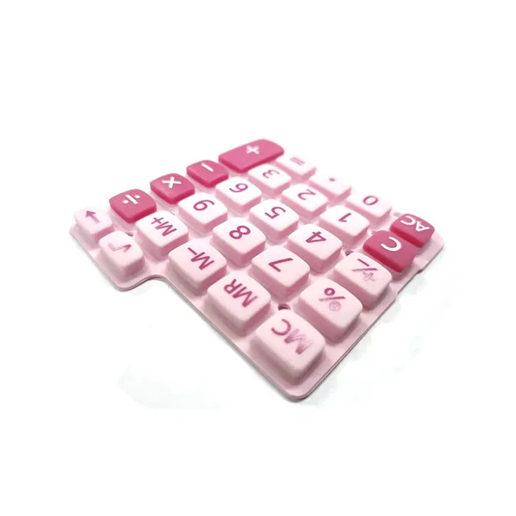 OEM Silicone Rubber Remote Control Keyboard With Conductive Rubber ...