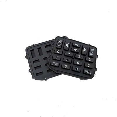 Customized Silicone Rubber Keyboard With Printed Buttons, TV Remote Control Buttons