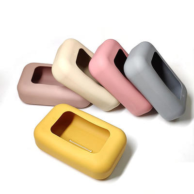 Silicone Multi-Color Tissue Box With Customizable Logo For Daily Use
