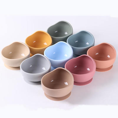 Silicone Anti Slip Feeding Bowl For Infants And Young Children To Prevent Food Spillage