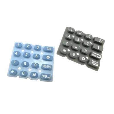 Silicone Rubber Keyboard Screen Printing Custom Size Silicone Rubber Keyboard Mold Forming
