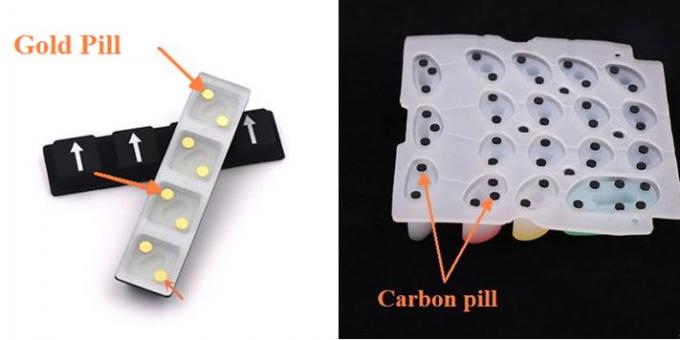 Debossed Pantone Color Elastomer Silicone Rubber Keyboard 1
