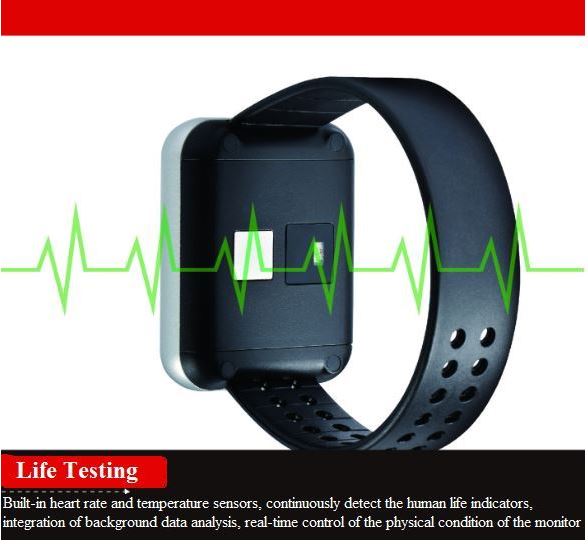 Electronic Handcuffs Silicone Wristband，Smart watch locator wristband