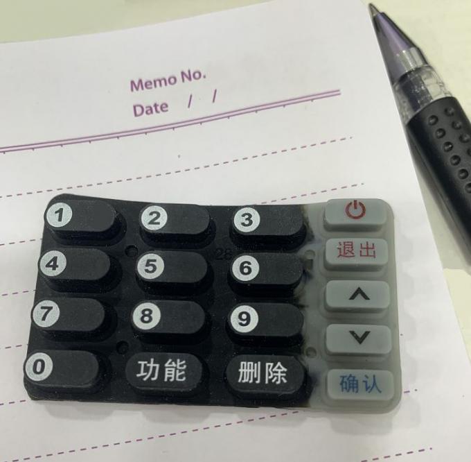 Bank Payment Cipher Silicne Button With Conductive Carbon Particles