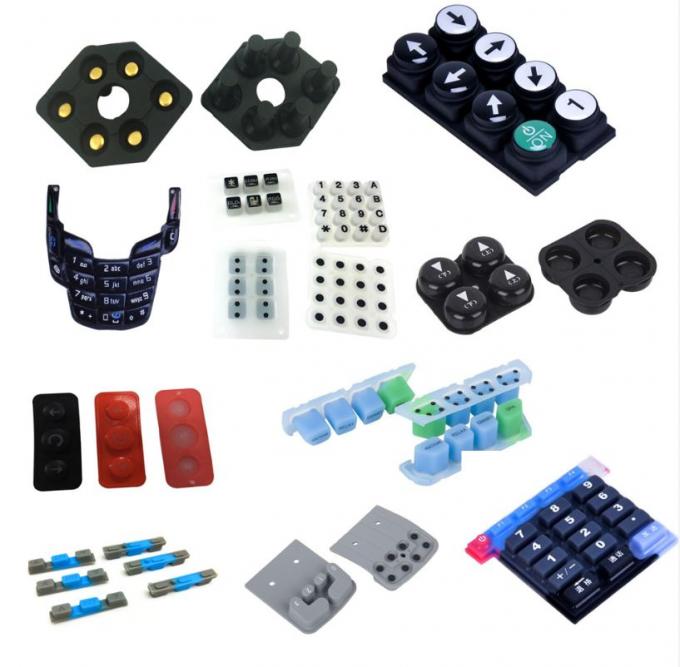 Debossed Pantone Color Elastomer Silicone Rubber Keyboard 0