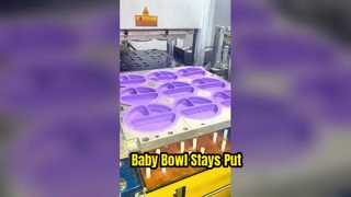 No More Messy Mealtime Silicone Baby Bowl